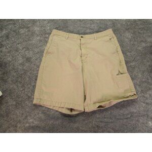 Carribean joe Shorts Mens 36‎ Beige Cotton Zipup Casual Chino Soft